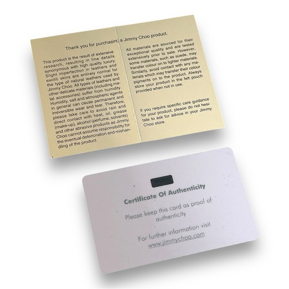 JIMMY CHOO red  & Silver Tone Star Studded Wallet with Authentication Card 💕 - Picture 9 of 15